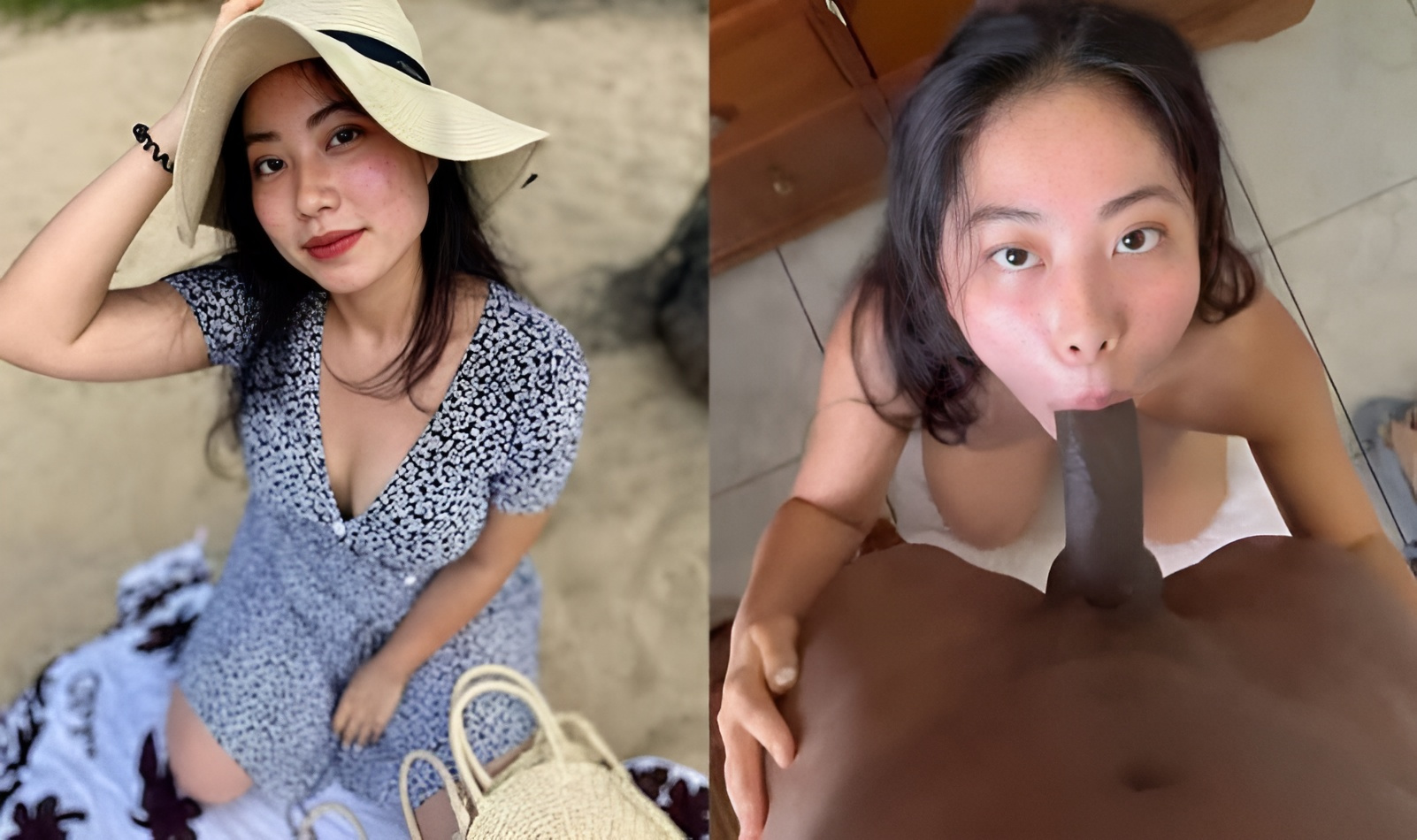 Nhi Nguyen ist eine internationale Studentin und ihr dicker schwarzer Freund